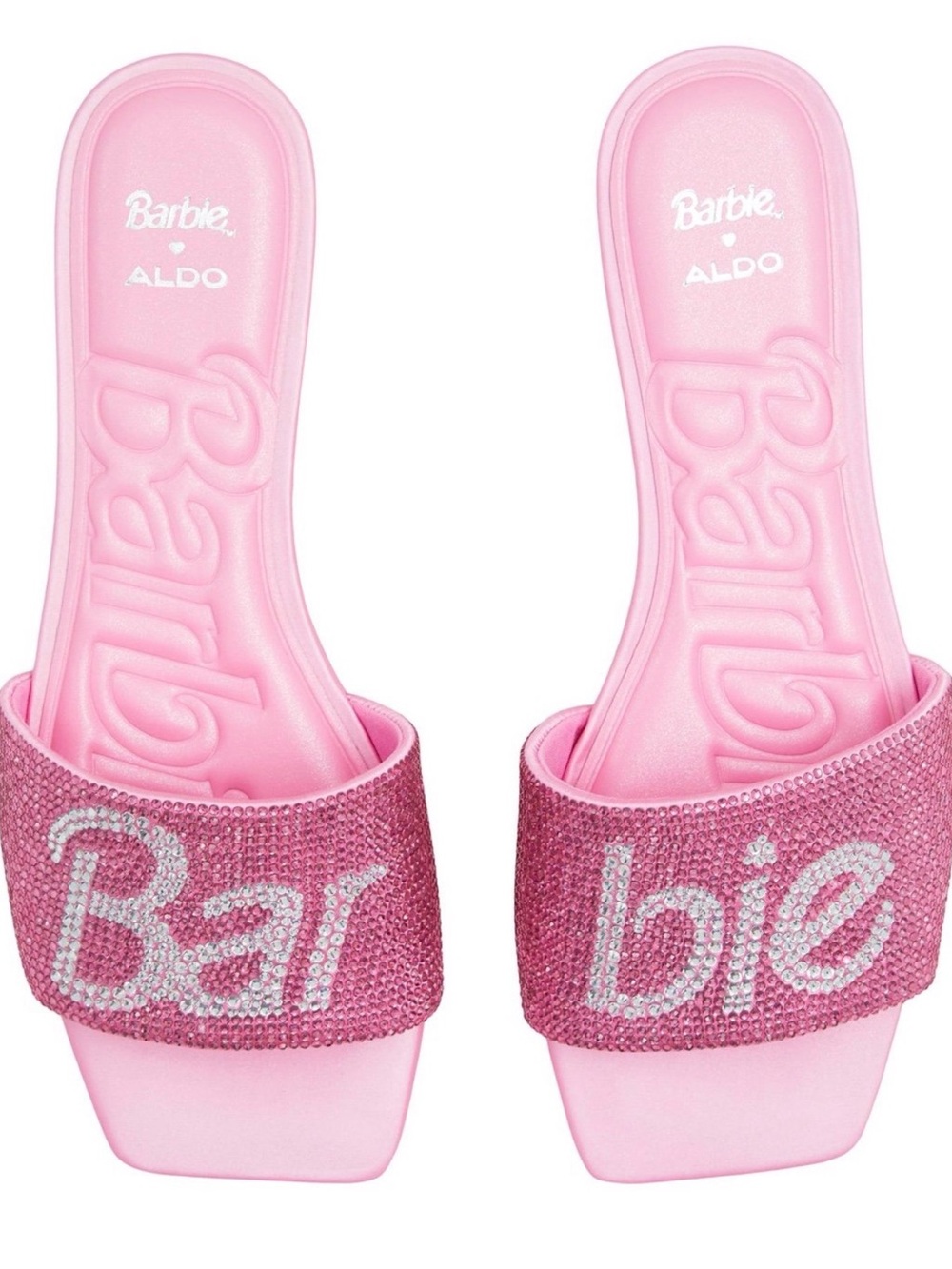 NEW Limited Edition Barbieville Aldo Rhinestone Sandals Size 7.5